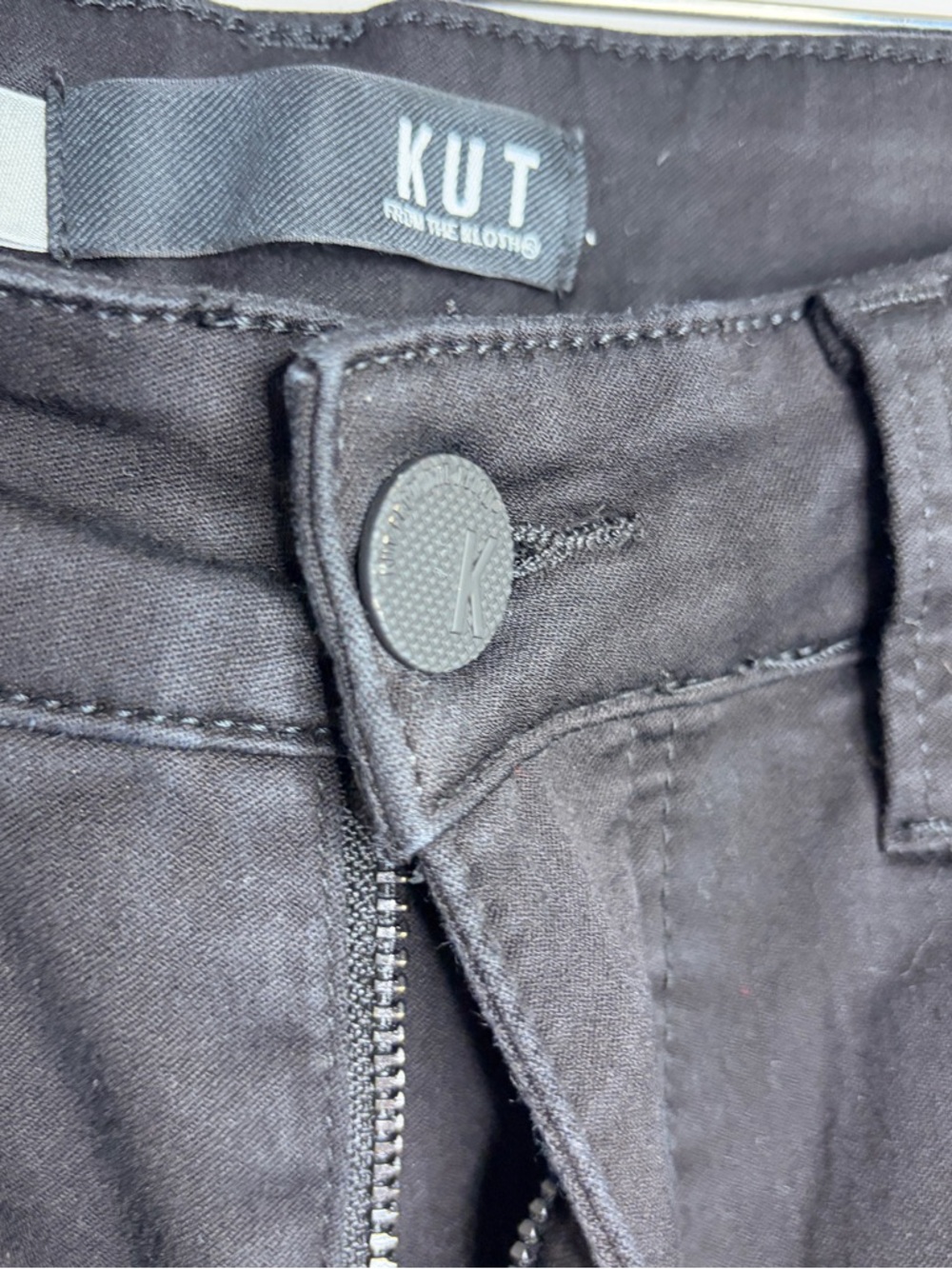 Kut From The Kloth Natalie Fab AB Bootcut Black Flare Jeans size 6 - Picture 10 of 11